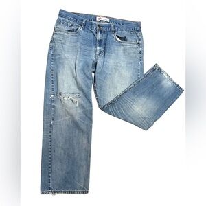 Vintage Levi’s 505 Boys Husky Jeans Size 18 Distressed Fade 100% Cotton